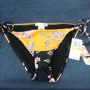 Orange and Black Floral bikini bottoms!!